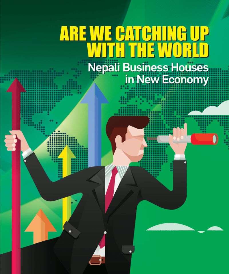 <p style="text-align:center"><span style="font-size:20px">ARE WE CATCHING UP<br /> WITH THE WORLD</span><br /> <span style="font-size:18px">Nepali Business Houses in New Economy</span></p>