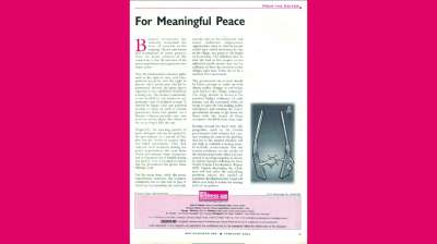 For Meaningful Peace