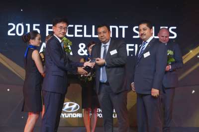 Laxmi Hyundai Bags 2015 Excellent Sales Award-Asia Pacific