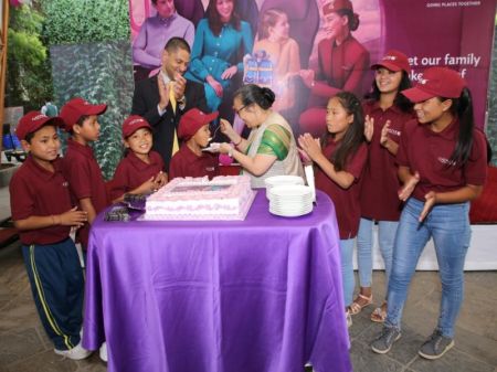 Qatar Airways Hosts a Fun Day for Children of Orphanages in Kathmandu 