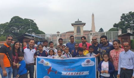 Round Table Nepal Organises Flight Experience for underprivileged children