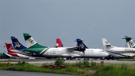 Airline Companies Start Parking Aircraft outside Kathmandu