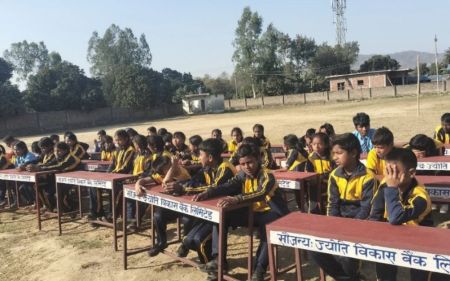 Jyoti Bikash Bank Provides Furniture to School 