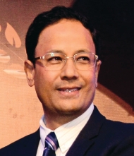Rajendra Prasad Shrestha,  Chairman Shikhar Insurance Company 