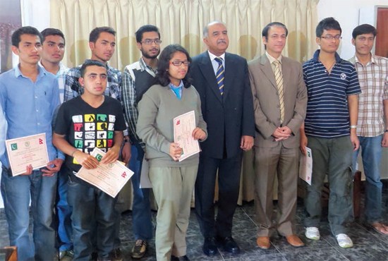Prize winners of Ambassador of Pakistan Essay Writing Competition-2013
