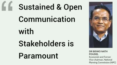Sustained & Open Communication with Stakeholders is Paramount