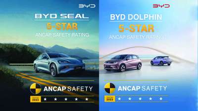 BYD SEAL and BYD DOLPHIN Receive Five-Star Safety Rating