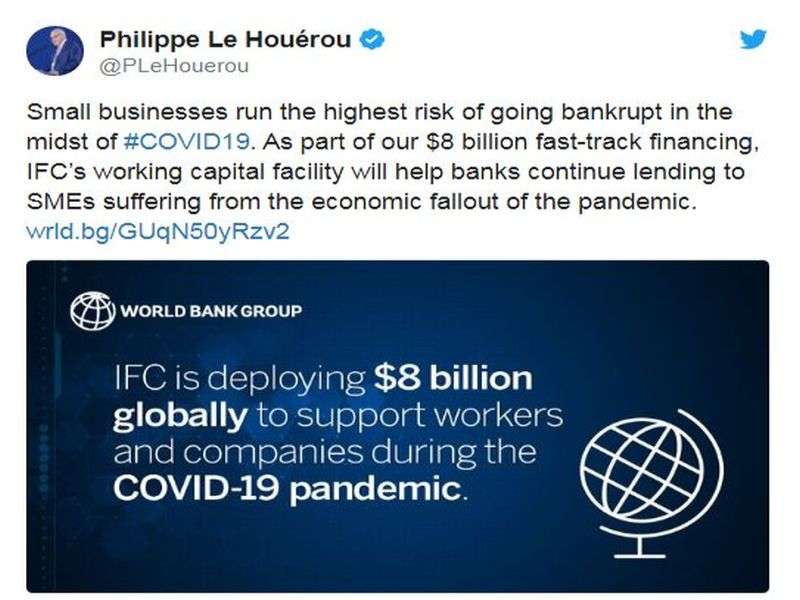 World Bank Likely to Release Fast-Track Funds to Deal with Pandemic this Week