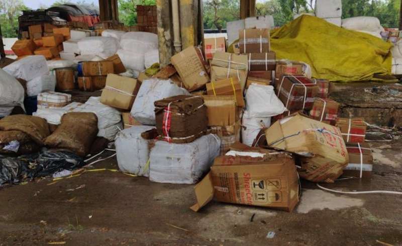 Imported Goods at Birgunj Customs Point Damaged by Rain