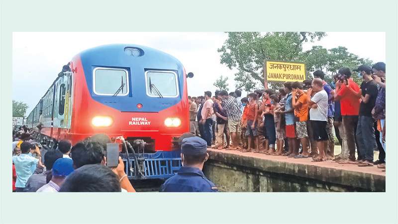 Much-Hyped Train Sent Back to India from Janakpur 