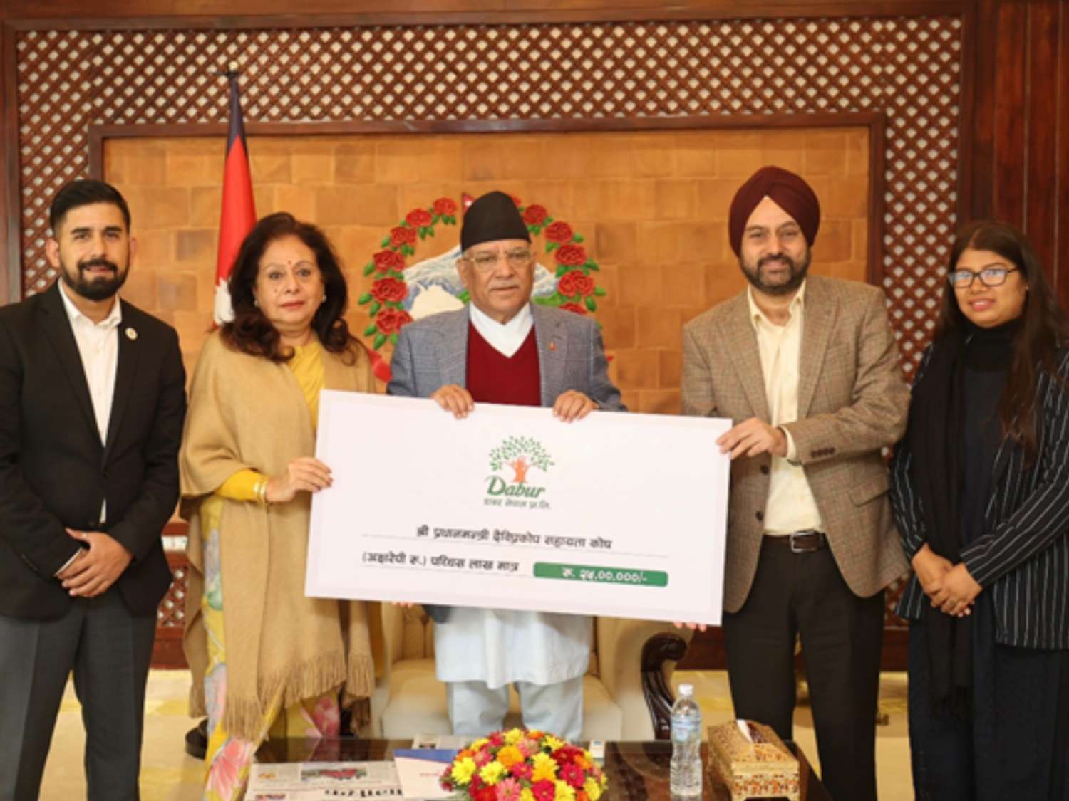 Dabur Nepal Contributes Rs 2.5 Million to Earthquake Victims