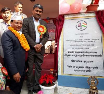 India Builds 3 Educational Institutions in Kaski District