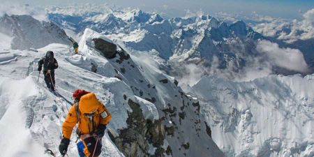 Two Climbers Scale Mt Everest   