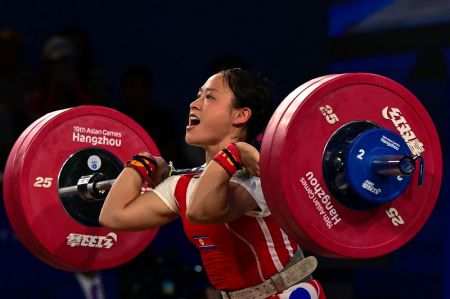 North Korean Lifters Smash World Records in Asian Games