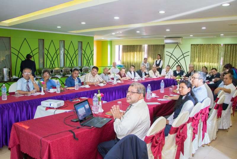 Participants of a programme organised to discuss the possible ways of stopping the outflow of currency in foreign trade. The programme was organised by Nepal Transit and Warehousing Co Limited. Photo: Pradip Luitel/NBA