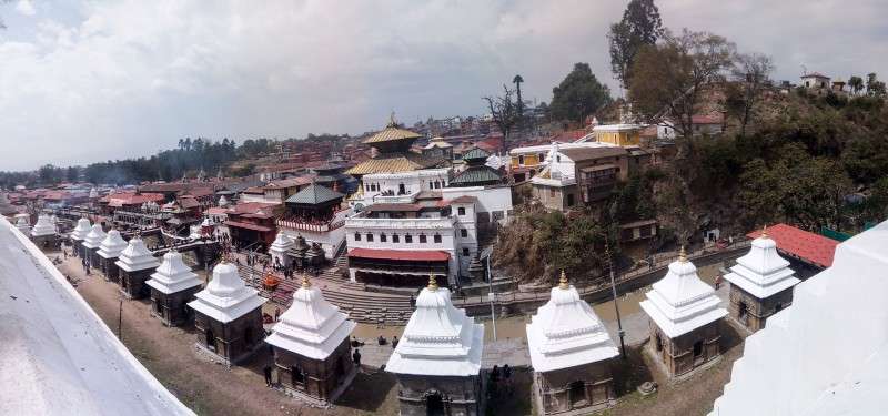 A panoramic view of Pashupatinath temple, which got a facelift for the Maha Shivaratri festival on Monday. Photo: Monika Malla/NBA 