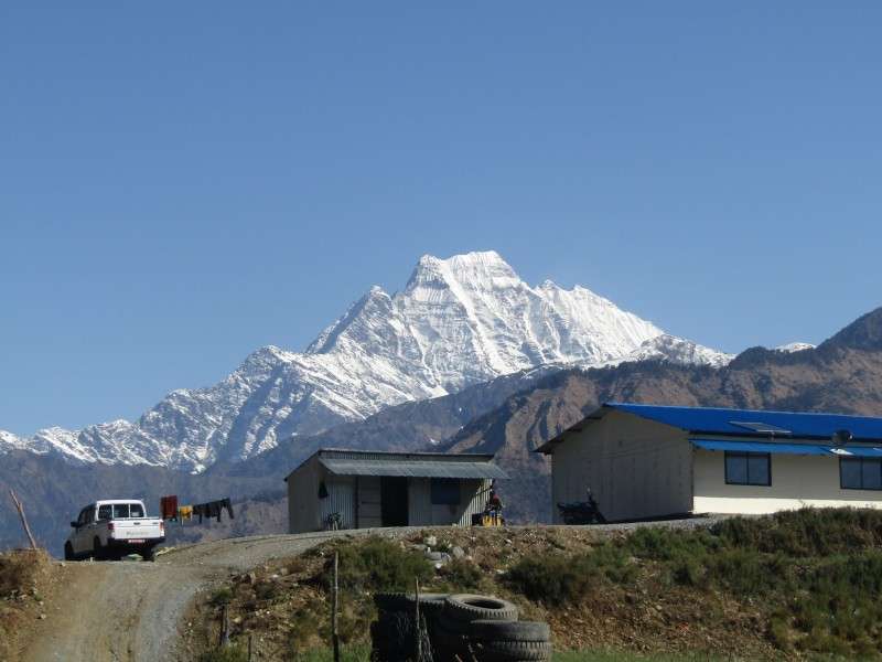 A scenic view of the Sisne Himal as seen from Musikot Municipality of Rukum (West) on Thursday. Photo: Prabir Dadel/NBA